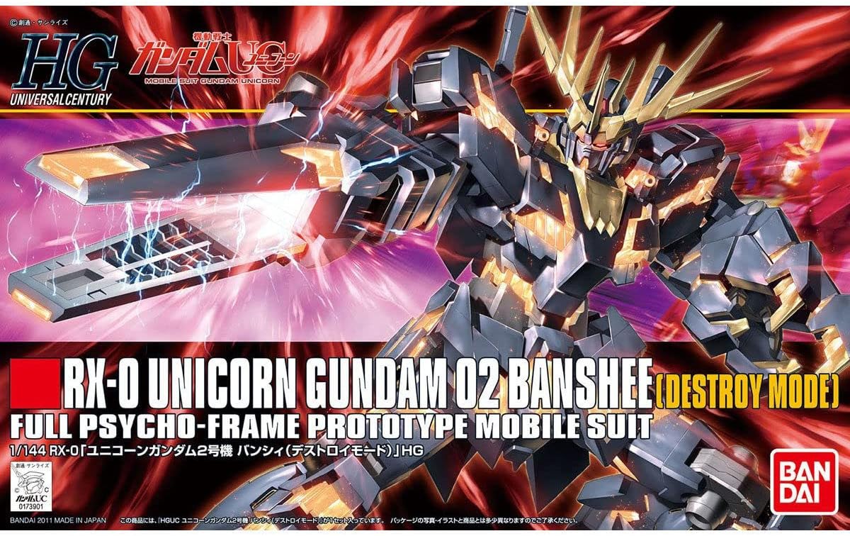 #134 Unicorn Gundam 02 Banshe (Destroy Mode) "Gundam UC", Bandai Hobby HGUC 1/144