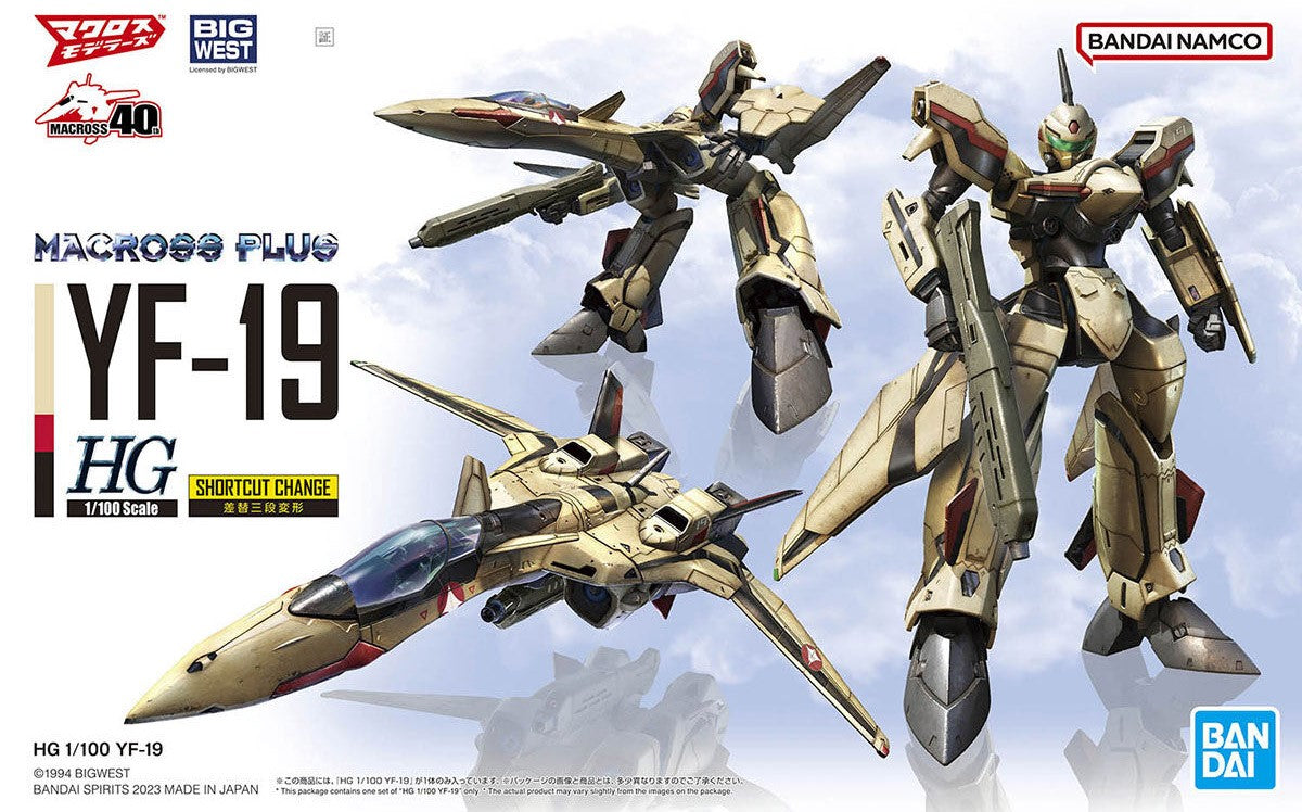 YF-19 "Macross Plus", Bandai Hobby HG 1/100 [16 per Case]