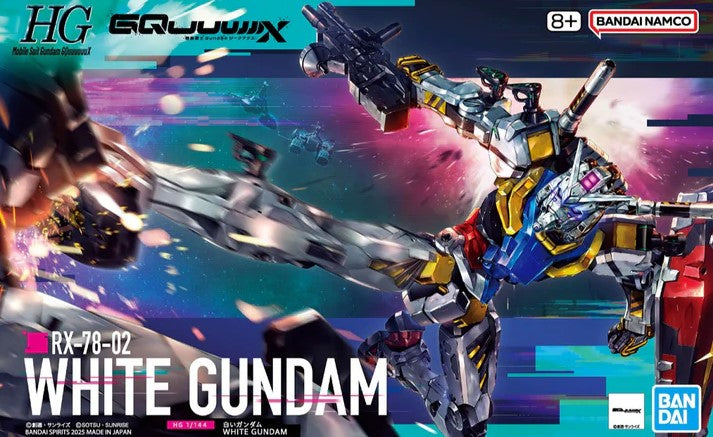 #12 White Gundam "Mobile Suit Gundam: GQuuuuuuX", Bandai Hobby HG 1/144 [24 per Case]