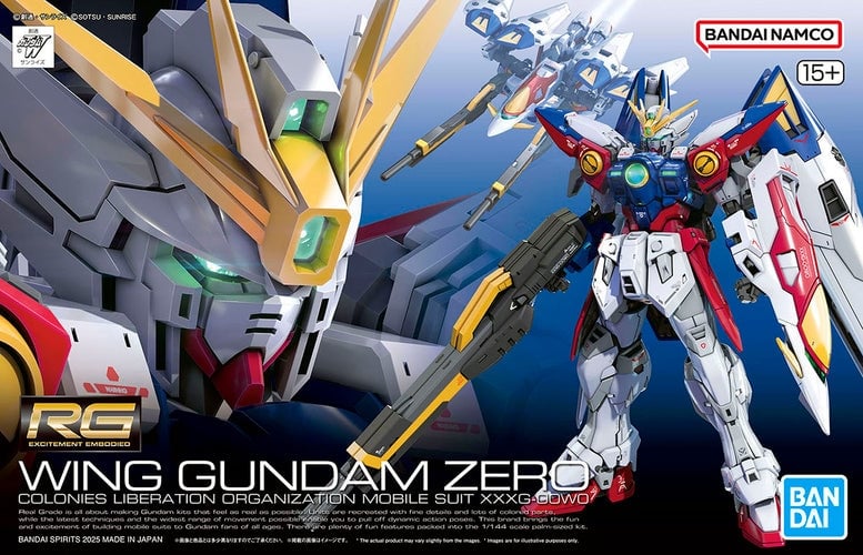 #43 Wing Gundam ZERO "Gundam Wing", Bandai Hobby RG 1/144 [20 per Case]