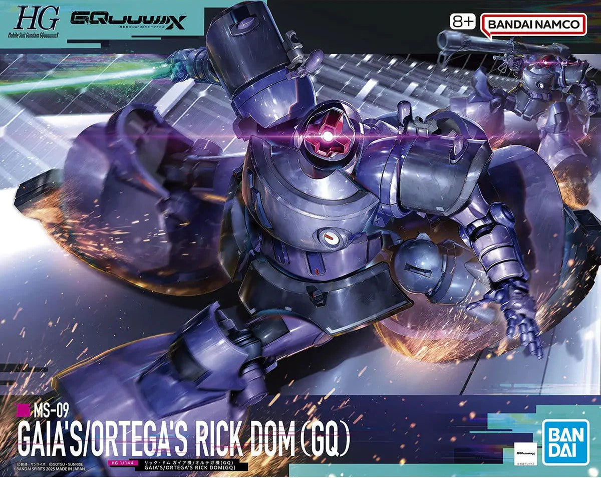 #9 Gaia's/Ortega's Rick Dom (GQ) "Gundam GQuuuuuuX", Bandai Hobby HG [12 per Case]