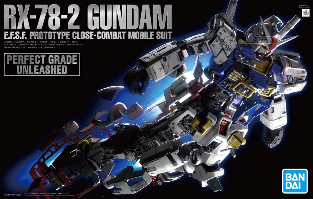 RX-78-2 Gundam "Mobile Suit Gundam", Bandai Hobby PG Unleashed 1/60 [2 per Case]