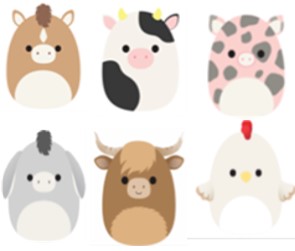 12" Squishmallows Farm Assortment [12 per Case]