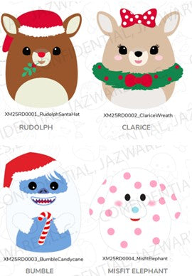 8" Squishmallows Rudolph Christmas Assortment 2025 [24 units Per Case]