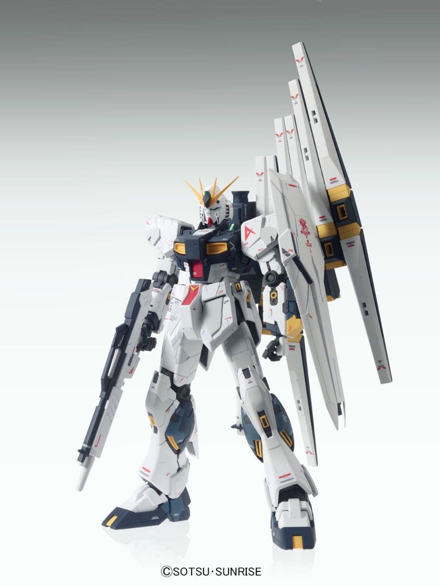 Nu Gundam (Ver. Ka) "Char's Counterattack", Bandai Hobby MG [12 per Case]