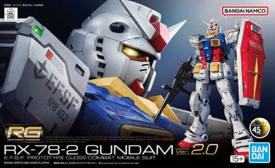 RX-78-2 Gundam Ver. 2.0 "Mobile Suit Gundam", Bandai Hobby RG 1/144 - [24 per Case]