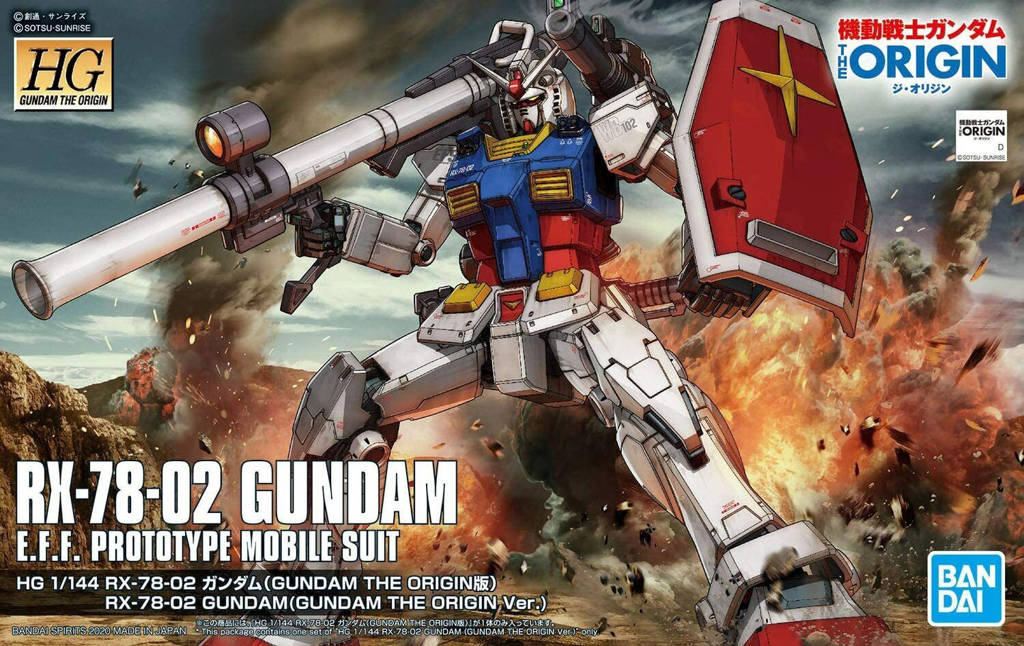 #26 RX-78-02 Gundam "Gundam The Origin", Bandai Spirits HG The Origin 1/144 [24 per Case]