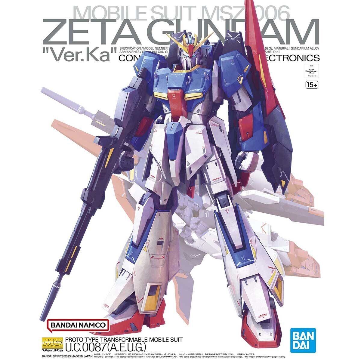 Zeta Gundam (Ver. Ka) "Mobile Suit Zeta Gundam", Bandai Spirits Hobby MG 1/100 [8 per case]