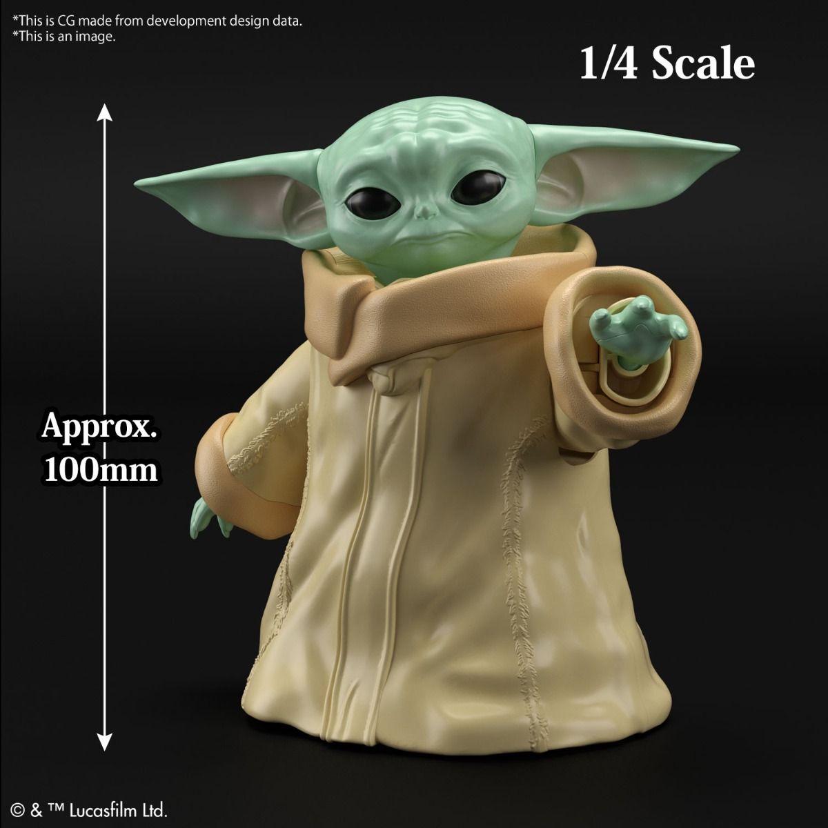 Grogu "The Mandalorian", Bandai Spirits Hobby Star Wars Character 1/4 [24 per case]