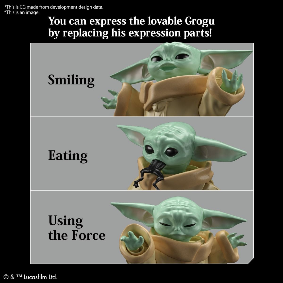 Grogu "The Mandalorian", Bandai Spirits Hobby Star Wars Character 1/4 [24 per case]